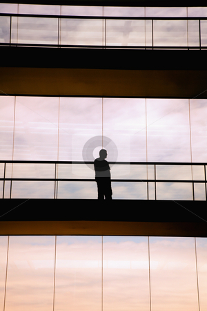 To use this stock image in your creative project, please select the size you need over to the right and click the "Add to Cart" button.
Your downloaded image will come with the Cutcaster watermark removed so don’t worry about the watermark you see on this page. Shape stock photo, Worker inside the modern building in silhouette by Rui Vale de Sousa