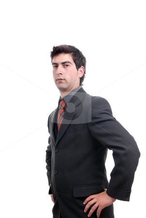 To use this stock image in your creative project, please select the size you need over to the right and click the "Add to Cart" button.
Your downloaded image will come with the Cutcaster watermark removed so don’t worry about the watermark you see on this page. Portrait stock photo, Young business man portrait in white background by Rui Vale de Sousa