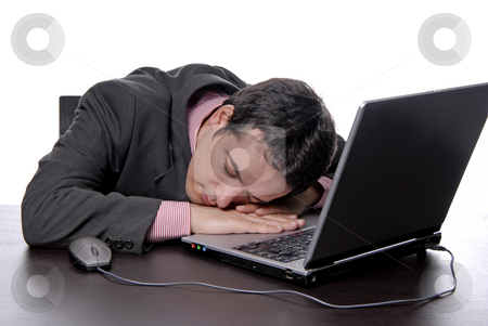 To use this stock image in your creative project, please select the size you need over to the right and click the "Add to Cart" button.
Your downloaded image will come with the Cutcaster watermark removed so don’t worry about the watermark you see on this page. Sleep stock photo, Young business man sleeping on the laptop by Rui Vale de Sousa