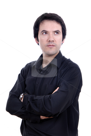 To use this stock image in your creative project, please select the size you need over to the right and click the "Add to Cart" button.
Your downloaded image will come with the Cutcaster watermark removed so don’t worry about the watermark you see on this page. Casual stock photo, Young casual male portrait isolated on white by Rui Vale de Sousa