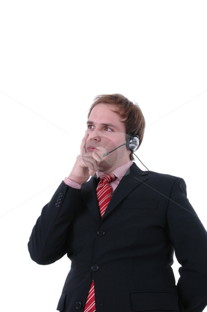 To use this stock image in your creative project, please select the size you need over to the right and click the "Add to Cart" button.
Your downloaded image will come with the Cutcaster watermark removed so don’t worry about the watermark you see on this page. Thinking stock photo, Call center man thinking in a white background by Rui Vale de Sousa