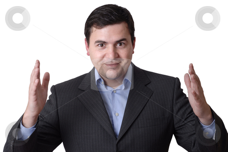 To use this stock image in your creative project, please select the size you need over to the right and click the "Add to Cart" button.
Your downloaded image will come with the Cutcaster watermark removed so don’t worry about the watermark you see on this page. Man stock photo, Young business man isolated on white background by Rui Vale de Sousa