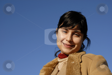 To use this stock image in your creative project, please select the size you need over to the right and click the "Add to Cart" button.
Your downloaded image will come with the Cutcaster watermark removed so don’t worry about the watermark you see on this page. Woman stock photo, Young woman close up portrait ans the blue sky by Rui Vale de Sousa