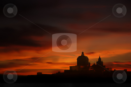 To use this stock image in your creative project, please select the size you need over to the right and click the "Add to Cart" button.
Your downloaded image will come with the Cutcaster watermark removed so don’t worry about the watermark you see on this page. Sunset stock photo, Medieval city of Malta in silhouette at sunset by Rui Vale de Sousa