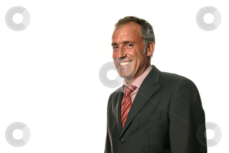 To use this stock image in your creative project, please select the size you need over to the right and click the "Add to Cart" button.
Your downloaded image will come with the Cutcaster watermark removed so don’t worry about the watermark you see on this page. Happy stock photo, Happy business man portrait on white background by Rui Vale de Sousa
