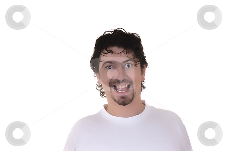 To use this stock image in your creative project, please select the size you need over to the right and click the "Add to Cart" button.
Your downloaded image will come with the Cutcaster watermark removed so don’t worry about the watermark you see on this page. Happy stock photo, Casual happy young man in a white background by Rui Vale de Sousa
