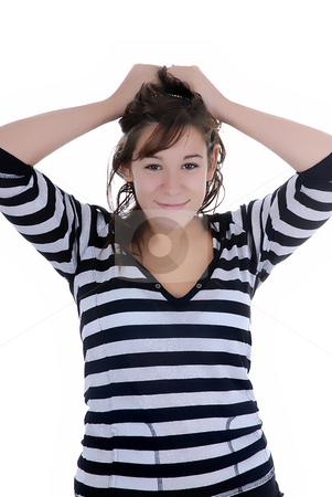 To use this stock image in your creative project, please select the size you need over to the right and click the "Add to Cart" button.
Your downloaded image will come with the Cutcaster watermark removed so don’t worry about the watermark you see on this page. Open stock photo, Young casual isolated woman with open harms by Rui Vale de Sousa