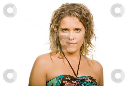 To use this stock image in your creative project, please select the size you need over to the right and click the "Add to Cart" button.
Your downloaded image will come with the Cutcaster watermark removed so don’t worry about the watermark you see on this page. Woman stock photo, Young woman portrait standing in a white background by Rui Vale de Sousa