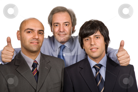 To use this stock image in your creative project, please select the size you need over to the right and click the "Add to Cart" button.
Your downloaded image will come with the Cutcaster watermark removed so don’t worry about the watermark you see on this page. Workers stock photo, Three young business men isolated on white by Rui Vale de Sousa