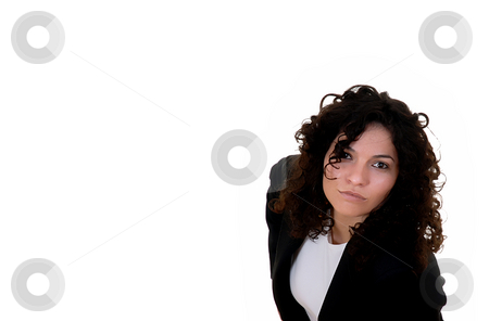 To use this stock image in your creative project, please select the size you need over to the right and click the "Add to Cart" button.
Your downloaded image will come with the Cutcaster watermark removed so don’t worry about the watermark you see on this page. Look stock photo, Young woman in black dress in a white background by Rui Vale de Sousa