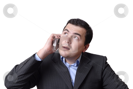 To use this stock image in your creative project, please select the size you need over to the right and click the "Add to Cart" button.
Your downloaded image will come with the Cutcaster watermark removed so don’t worry about the watermark you see on this page. Call stock photo, Young man on the phone in white background by Rui Vale de Sousa