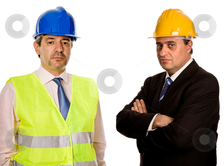 To use this stock image in your creative project, please select the size you need over to the right and click the "Add to Cart" button.
Your downloaded image will come with the Cutcaster watermark removed so don’t worry about the watermark you see on this page. Workers stock photo, Two workers isolated in a white background by Rui Vale de Sousa