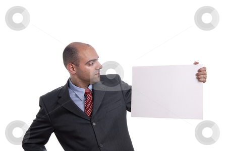 To use this stock image in your creative project, please select the size you need over to the right and click the "Add to Cart" button.
Your downloaded image will come with the Cutcaster watermark removed so don’t worry about the watermark you see on this page. Card stock photo, Business man with an empty white card by Rui Vale de Sousa