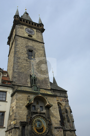 To use this stock image in your creative project, please select the size you need over to the right and click the "Add to Cart" button.
Your downloaded image will come with the Cutcaster watermark removed so don’t worry about the watermark you see on this page. Clock tower stock photo, Ancient clock tower in the old town of prague by Rui Vale de Sousa
