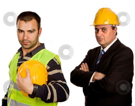 To use this stock image in your creative project, please select the size you need over to the right and click the "Add to Cart" button.
Your downloaded image will come with the Cutcaster watermark removed so don’t worry about the watermark you see on this page. Workers stock photo, Two young workers in a white background by Rui Vale de Sousa