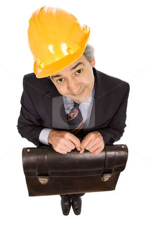 To use this stock image in your creative project, please select the size you need over to the right and click the "Add to Cart" button.
Your downloaded image will come with the Cutcaster watermark removed so don’t worry about the watermark you see on this page. Engineer stock photo, An engineer with yellow hat ans suitcase, isolated on white by Rui Vale de Sousa