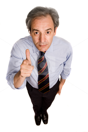 To use this stock image in your creative project, please select the size you need over to the right and click the "Add to Cart" button.
Your downloaded image will come with the Cutcaster watermark removed so don’t worry about the watermark you see on this page. Thumb stock photo, Business man going thumbs up, isolated on white by Rui Vale de Sousa