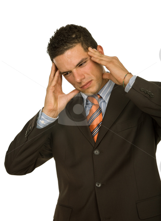 To use this stock image in your creative project, please select the size you need over to the right and click the "Add to Cart" button.
Your downloaded image will come with the Cutcaster watermark removed so don’t worry about the watermark you see on this page. Headache stock photo, Businessman in a suit gestures with a headache by Rui Vale de Sousa
