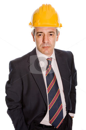 To use this stock image in your creative project, please select the size you need over to the right and click the "Add to Cart" button.
Your downloaded image will come with the Cutcaster watermark removed so don’t worry about the watermark you see on this page. Engineer stock photo, An engineer with yellow hat, isolated on white by Rui Vale de Sousa