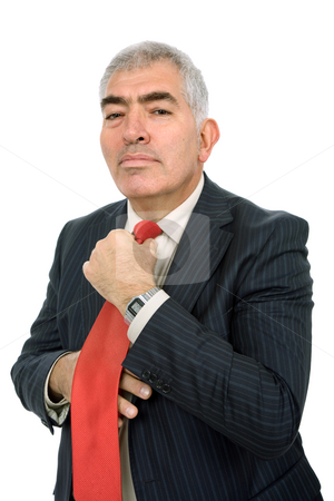 To use this stock image in your creative project, please select the size you need over to the right and click the "Add to Cart" button.
Your downloaded image will come with the Cutcaster watermark removed so don’t worry about the watermark you see on this page. Adjusting stock photo, Business man adjusting his tie isolated on white by Rui Vale de Sousa
