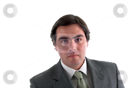 To use this stock image in your creative project, please select the size you need over to the right and click the "Add to Cart" button.
Your downloaded image will come with the Cutcaster watermark removed so don’t worry about the watermark you see on this page. Male stock photo, Young business man portrait in white background by Rui Vale de Sousa