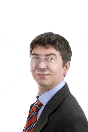 To use this stock image in your creative project, please select the size you need over to the right and click the "Add to Cart" button.
Your downloaded image will come with the Cutcaster watermark removed so don’t worry about the watermark you see on this page. Portrait stock photo, Young business man portrait in white background by Rui Vale de Sousa