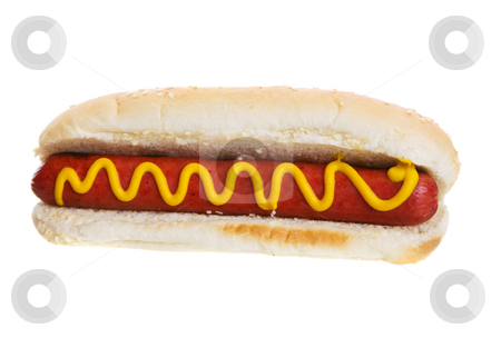 To use this stock image in your creative project, please select the size you need over to the right and click the "Add to Cart" button.
Your downloaded image will come with the Cutcaster watermark removed so don’t worry about the watermark you see on this page. Isolated hot dog stock photo, American hot dog on a white background by Steve Mcsweeny