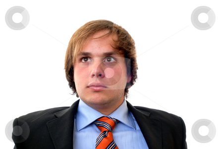 To use this stock image in your creative project, please select the size you need over to the right and click the "Add to Cart" button.
Your downloaded image will come with the Cutcaster watermark removed so don’t worry about the watermark you see on this page. Wondering stock photo, Young business man in a white background by Rui Vale de Sousa