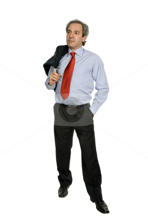 To use this stock image in your creative project, please select the size you need over to the right and click the "Add to Cart" button.
Your downloaded image will come with the Cutcaster watermark removed so don’t worry about the watermark you see on this page. Business man isolated stock photo, Mature business man isolated on white background by Rui Vale de Sousa