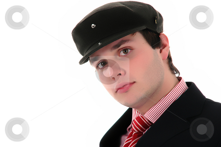 To use this stock image in your creative project, please select the size you need over to the right and click the "Add to Cart" button.
Your downloaded image will come with the Cutcaster watermark removed so don’t worry about the watermark you see on this page. Portrait stock photo, Young businessman portrait. Isolated on white background by Rui Vale de Sousa