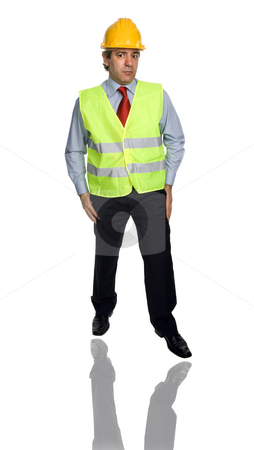 To use this stock image in your creative project, please select the size you need over to the right and click the "Add to Cart" button.
Your downloaded image will come with the Cutcaster watermark removed so don’t worry about the watermark you see on this page. Engineer stock photo, An engineer with yellow hat, isolated on white by Rui Vale de Sousa