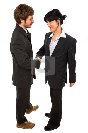 To use this stock image in your creative project, please select the size you need over to the right and click the "Add to Cart" button.
Your downloaded image will come with the Cutcaster watermark removed so don’t worry about the watermark you see on this page. Handshake stock photo, Business partners are shaking hands on a deal by Rui Vale de Sousa