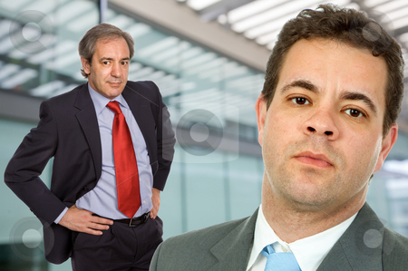 To use this stock image in your creative project, please select the size you need over to the right and click the "Add to Cart" button.
Your downloaded image will come with the Cutcaster watermark removed so don’t worry about the watermark you see on this page. Standing stock photo, Two business men portrait in a office building by Rui Vale de Sousa