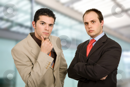 To use this stock image in your creative project, please select the size you need over to the right and click the "Add to Cart" button.
Your downloaded image will come with the Cutcaster watermark removed so don’t worry about the watermark you see on this page. Workers stock photo, Two young business men portrait, at the office by Rui Vale de Sousa