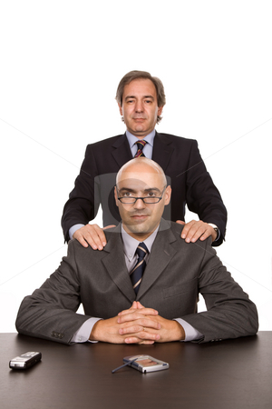 To use this stock image in your creative project, please select the size you need over to the right and click the "Add to Cart" button.
Your downloaded image will come with the Cutcaster watermark removed so don’t worry about the watermark you see on this page. Team stock photo, Business team working in a desk, isolated on white by Rui Vale de Sousa