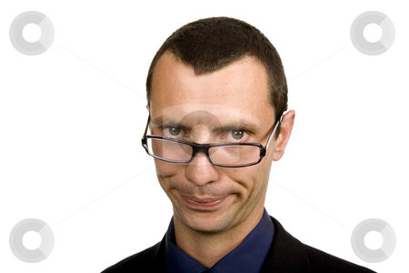 To use this stock image in your creative project, please select the size you need over to the right and click the "Add to Cart" button.
Your downloaded image will come with the Cutcaster watermark removed so don’t worry about the watermark you see on this page. Silly stock photo, Young business man portrait isolated on white by Rui Vale de Sousa