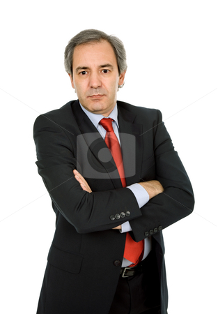 To use this stock image in your creative project, please select the size you need over to the right and click the "Add to Cart" button.
Your downloaded image will come with the Cutcaster watermark removed so don’t worry about the watermark you see on this page. Standing stock photo, Mature business man portrait in white background by Rui Vale de Sousa