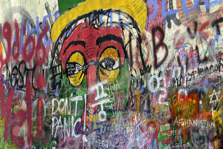 To use this stock image in your creative project, please select the size you need over to the right and click the "Add to Cart" button.
Your downloaded image will come with the Cutcaster watermark removed so don’t worry about the watermark you see on this page. Graffitti stock photo, Famous graffitti of jonh lenon in prague by Rui Vale de Sousa