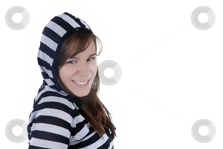 To use this stock image in your creative project, please select the size you need over to the right and click the "Add to Cart" button.
Your downloaded image will come with the Cutcaster watermark removed so don’t worry about the watermark you see on this page. Girl stock photo, Happy young casul woman in a white background by Rui Vale de Sousa
