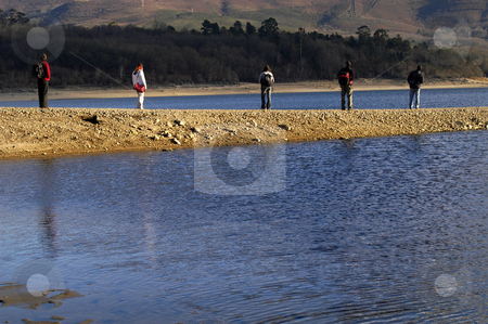 To use this stock image in your creative project, please select the size you need over to the right and click the "Add to Cart" button.
Your downloaded image will come with the Cutcaster watermark removed so don’t worry about the watermark you see on this page. People stock photo, People at the lake by Rui Vale de Sousa