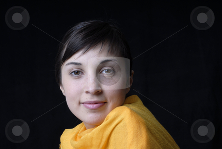 To use this stock image in your creative project, please select the size you need over to the right and click the "Add to Cart" button.
Your downloaded image will come with the Cutcaster watermark removed so don’t worry about the watermark you see on this page. Woman stock photo, Portrait from a young and happy woman. by Rui Vale de Sousa