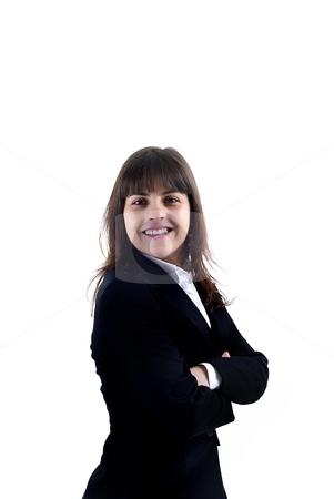 To use this stock image in your creative project, please select the size you need over to the right and click the "Add to Cart" button.
Your downloaded image will come with the Cutcaster watermark removed so don’t worry about the watermark you see on this page. Girl stock photo, Successful business woman. Isolated over white background by Rui Vale de Sousa