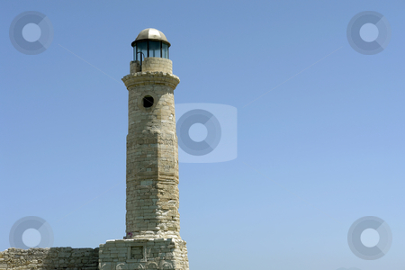 To use this stock image in your creative project, please select the size you need over to the right and click the "Add to Cart" button.
Your downloaded image will come with the Cutcaster watermark removed so don’t worry about the watermark you see on this page. Lighthouse stock photo, Ancient lighthouse of rethymnon port, in the island of crete, greece by Rui Vale de Sousa