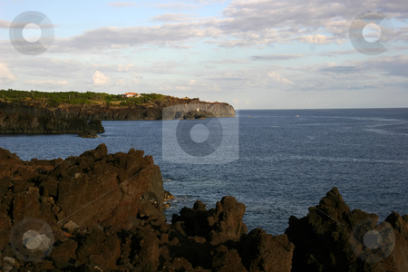 To use this stock image in your creative project, please select the size you need over to the right and click the "Add to Cart" button.
Your downloaded image will come with the Cutcaster watermark removed so don’t worry about the watermark you see on this page. Coastal view stock photo, Azores rocks and the ocean by Rui Vale de Sousa