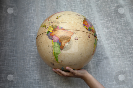 To use this stock image in your creative project, please select the size you need over to the right and click the "Add to Cart" button.
Your downloaded image will come with the Cutcaster watermark removed so don’t worry about the watermark you see on this page. Globe stock photo, World globe in a woman hand detail by Rui Vale de Sousa