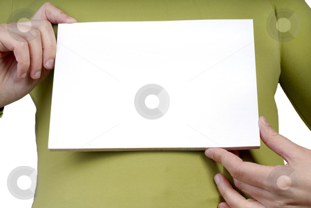 To use this stock image in your creative project, please select the size you need over to the right and click the "Add to Cart" button.
Your downloaded image will come with the Cutcaster watermark removed so don’t worry about the watermark you see on this page. Empty card stock photo, Woman hands holding an empty card in the chest by Rui Vale de Sousa