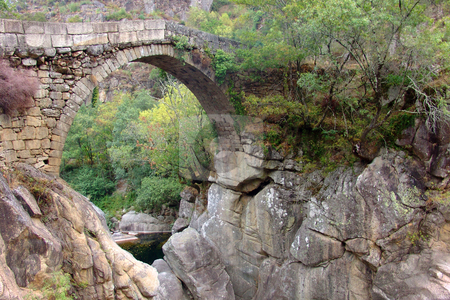 To use this stock image in your creative project, please select the size you need over to the right and click the "Add to Cart" button.
Your downloaded image will come with the Cutcaster watermark removed so don’t worry about the watermark you see on this page. Bridge stock photo, Ancient bridge by Rui Vale de Sousa