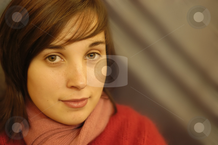 To use this stock image in your creative project, please select the size you need over to the right and click the "Add to Cart" button.
Your downloaded image will come with the Cutcaster watermark removed so don’t worry about the watermark you see on this page. Portrait stock photo, Young casual woman in a dark background by Rui Vale de Sousa