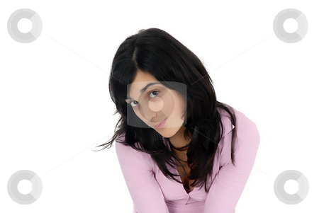 To use this stock image in your creative project, please select the size you need over to the right and click the "Add to Cart" button.
Your downloaded image will come with the Cutcaster watermark removed so don’t worry about the watermark you see on this page. Girl stock photo, Beautiful young woman in a white background by Rui Vale de Sousa