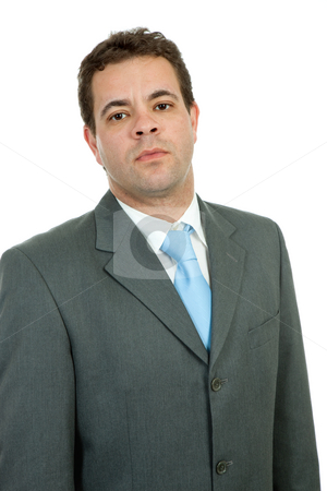 To use this stock image in your creative project, please select the size you need over to the right and click the "Add to Cart" button.
Your downloaded image will come with the Cutcaster watermark removed so don’t worry about the watermark you see on this page. Portrait stock photo, Young business man portrait in white background by Rui Vale de Sousa